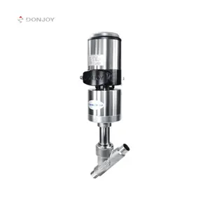 Pneumatic Angle Seat Valve DONJOY Pneumatic Angle Seat Valve With Positioner With Locator Corner Seat Valve