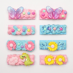 Clips à cheveux personnalisés pour filles, simulation de crème adhésive, simulation de crème fouettée, colle pour la décoration artisanale DIY - Product Image 5