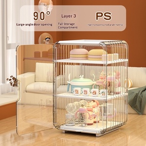 Boîte de <span class=keywords><strong>rangement</strong></span> pour biberons, rectangulaire, durable, pour l'organisation de la cuisine, avec égouttoir, anti-poussière, pour bébés - Product Image 4
