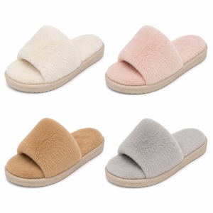 <span class=keywords><strong>Ciabatte</strong></span> da <span class=keywords><strong>donna</strong></span> in finta pelliccia, morbide e soffici, con punta aperta, per interni ed esterni. - Product Image 6