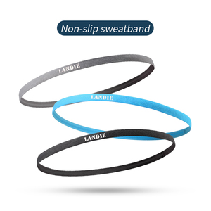 Diadema <span class=keywords><strong>Deportiva</strong></span> Elástica Delgada Antideslizante con Logotipo Personalizado, Diadema para el Cabello con Silicona para Deportes, Gimnasio, Yoga - Product Image 2