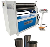 Machine à rouler en acier à 3 rouleaux ESR, machine à rouler manuelle pour feuilles d'aluminium de petit diamètre