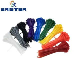 BRISTAR Plastic Reusable Adjusta ble Factory liefert PVC-Nylon-Solar panel Pv 12-Zoll-Kabelbinder