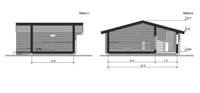 Cabanes en rondins Maison préfabriquée en bois