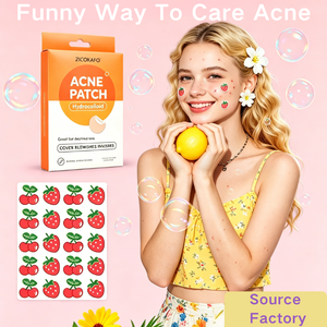 Patchs Hydrocolloïdes Anti-Acné Fraise & Cerise, 20 Unités, Emballage Personnalisé, <span class=keywords><strong>Prix</strong></span> Abordable, OEM/ODM – Vente Flash - Product Image 2