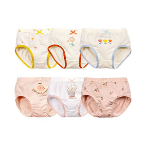 GOTS ชุดชั้นในสำหรับเด็กเล็กเด็กผู้หญิง,กางเกงในผ้าคอตตอนพิมพ์ลายแบบกำหนดเองระบายอากาศได้ดี - Product Image 4