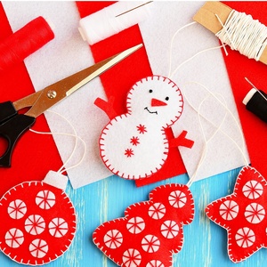 Giáng sinh cảm thấy tấm vải cảm thấy vải hình vuông mềm các loại màu sắc cảm thấy tấm thủ công cho Diy thủ công MaY giáng sinh Decora - Product Image 4