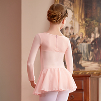 Collants de ballet pour enfants, robe de danse à manches longues, costume de ballerine, costume de danse pour petite fille, grande fille, costume de danse pour enfants