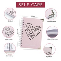 Planificateur hebdomadaire personnalisé Juxing Paper 2024, produits de soins personnels, impression, format A5, planificateur de soins personnels personnalisé