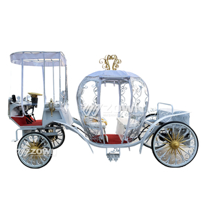 Nouvelle Carrosse Citrouille Blanche 2026 – Modèle Électrique de Haute Qualité Idéal pour Mariages et Parcs d'Attractions - Product Image 1