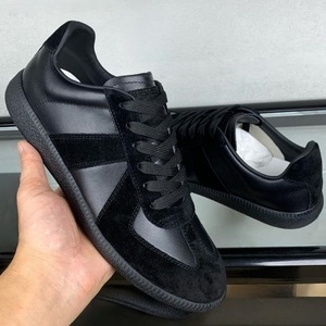 Chaussures de sport décontractées unisexes en cuir véritable de haute qualité, de marque, confortables et tendance pour la marche - Product Image 4