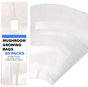 耐高温Pe透明蘑菇产卵袋蘑菇生长袋带滤网