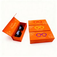 Scatola di imballaggio in carta personalizzata con coperchio magnetico di lusso eco-friendly personalizzata custodia per orologi con occhiali stampati protetti da Uv