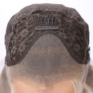 Nouveauté 2026 : Perruque ondulée bouclée en fibre chimique, dentelle 13*3, mèches dorées camel, modèle SM9204m - Product Image 5