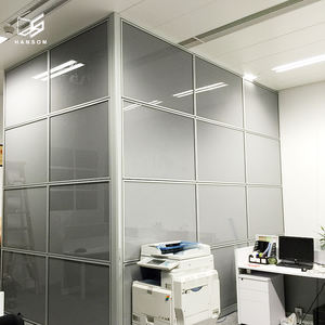 Cadre en aluminium bon marché <span class=keywords><strong>cloison</strong></span> de verre fixe intérieur en bois verre pleine hauteur <span class=keywords><strong>cloison</strong></span> de séparation de <span class=keywords><strong>bureau</strong></span> - Product Image 4