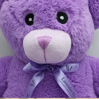 Jouet en peluche parfumé à la lavande, personnalisé, chaud, micro-ondes, Animal en peluche de 20CM, ours en peluche violet de 30CM