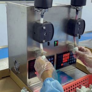 Máquina de Llenado de Gel para Uñas de Doble Cabezal con Control Digital, Equipo de Llenado de Líquido de Gel UV para Esmalte de Uñas para Fábrica de Cosméticos - Product Image 3