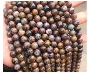 Usine pierre précieuse guérison cristal naturel pierre précieuse perles rondes en vrac 8mm haute qualité pierres précieuses perles <span class=keywords><strong>pietersite</strong></span> - Product Image 4