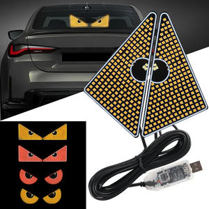 Luz Decorativa para Ventana Trasera de Coche, Ojos Parpadeantes, Panel de Visualización USB para Ventana Delantera y Trasera - Product Image 5