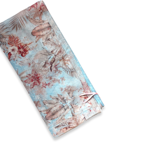 Vente en gros de foulards en coton Keiko imprimés couleur océan pour femmes, accessoire vestimentaire à manches courtes pour le printemps - Product Image 1