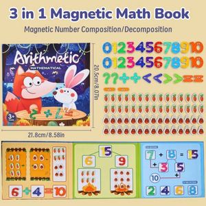 Outil éducatif pour l'apprentissage des symboles, matériel pédagogique pour la maternelle, livre de nombres magnétiques - Product Image 2