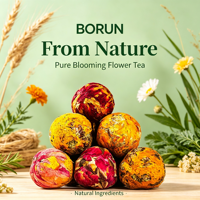 Thé blanc en vrac personnalisé en lot, thé fleuri en vrac, pack cadeau, origine Anhui, durée de conservation de 365 jours