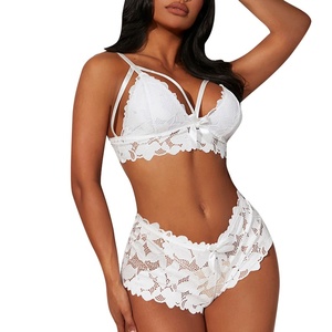 ชุดชั้นในลูกไม้เซ็กซี่สไตล์ยุโรปอเมริกันสำหรับผู้หญิง ชุดชั้นในซีทรูสำหรับเน็ตไอดอล ขายส่งข้ามพรมแดน - Product Image 3