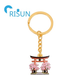 Fábrica Japón Santuario Cultura Llavero Joyería Llavero Personalizado <span class=keywords><strong>Japon</strong></span>és Rojo Shinto Torii Puerta Colgante Encantos Llavero Recuerdo - Product Image 5