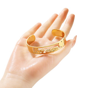 سوار جديد من الفولاذ المقاوم للصدأ من UWIN مع إمكانية تخصيص الاسم، متوفر بمقاسات للكبار والأطفال، مطلي بالذهب PVD، إكسسوار للمعصم - Product Image 5