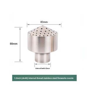Boquilla de fuente seca de latón popular con chorro laminar de <span class=keywords><strong>agua</strong></span> de acero inoxidable para fuentes de jardín de piedra - Product Image 6