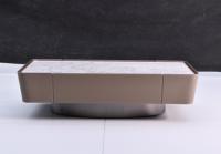 Mesa de centro moderna de lujo de cerámica con acabado en cuero para Villa Penthouse