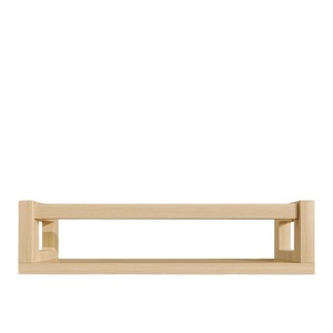 Wooden Wall Mounted <b>Shelf</b> 3 Tier Rectangle <b>Pine</b> Natural Color Durable Home Storage Organization - Product Image 4