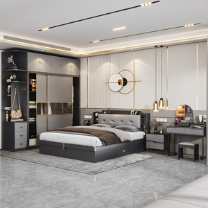 Set Camera da Letto Moderno <span class=keywords><strong>di</strong></span> Lusso King Size con Contenitore, Design in Palissandro Salvaspazio - Product Image 5