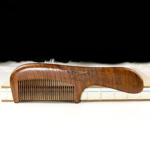 Golden Sandalwood <b>Comb</b> 185x53x12mm Carved Chinese Style Wooden <b>Hair</b> <b>Comb</b> For Long <b>Hair</b> Unisex Home Use - Product Image 4