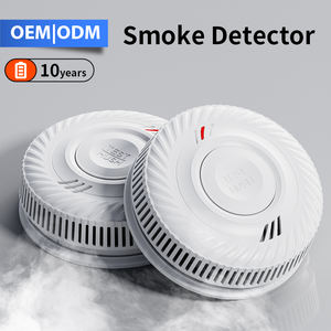 Détecteur de fumée photoélectrique OEM 85 dB à alarme sonore et visuelle, certification TUV EN14604, durée de vie de 10 ans - Product Image 1