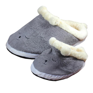 Sac de couchage pour chien en forme ovale, fausse fourrure, lit chaud pour petits chiens, gris et rose clair, S 45x30cm, L 70x40cm - Product Image 5