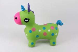 Jouet gonflable en PVC coloré en forme d'âne sauteur avec musique, personnage amusant pour les garçons et les enfants - Product Image 4