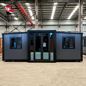 בית מכולה מתקפל עם פאנלים מתקפלים, שני חדרי שינה, עיצוב מודרני, 20 רגל/40 רגל, וילה קטנה לחוץ - Product Image 1