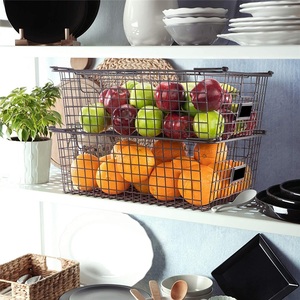 Stainless Steel Modern Handheld Basket Kitchen <b>Towel</b> Storage Shelf Waterproof Double Tier <b>Standing</b> Type - Product Image 5