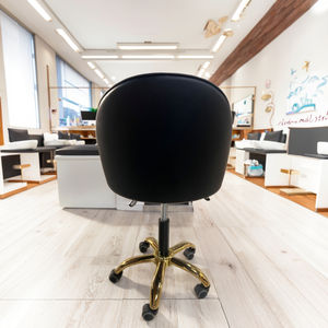 बमबारी थोक सस्ते सौंदर्य सैलून फर्नीचर समायोज्य ऊंचाई पेडिक्योर स्टूल टेक्नीशियन कुर्सी बैकरेस्ट के साथ - Product Image 5