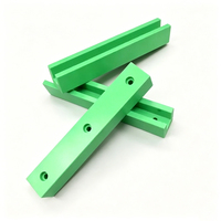 Rail de guidage linéaire en nylon MC sur mesure usiné CNC, rail coulissant en plastique à faible friction