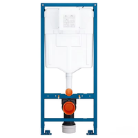 Citerne dissimulée en HDPE pour toilettes suspendues, réservoir d'eau caché à double chasse avec installation facile, économie d'eau