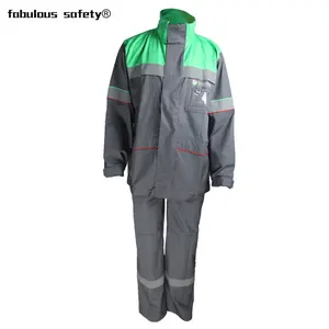 ملابس السلامة NFPA مع مثبطات الحريق ، بدلات وظائف مضادة للساكنة للصناعة