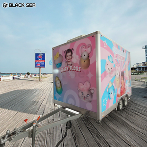 Blackser 3m 소형 푸드 트럭 트레일러 표준 야외 모바일 주방 커피 트럭 판매 솜사탕 - Product Image 1