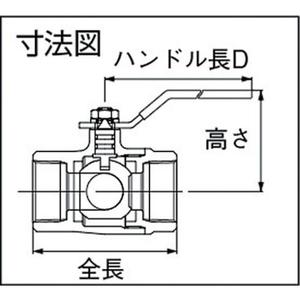 KITS Robinet à bille trois voies T-Ball Série 400 en laiton, commande manuelle OEM, régulation de débit, fabriqué au Japon - Product Image 4