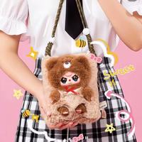 Sac de voyage pour téléphone portable en peluche Officiel Baby Three - Boîte mystère BB3 à l'échelle 1/6, Cadeau unisexe tendance à porter en bandoulière