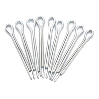 ZM 555pcs Steel Split Cotter Pin Zinc Plated Fastener Clips Straight Hairpins Holds Pins