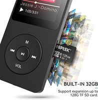 Reproductor de Música MP3 y Video MP4 para Niños y Adultos con Pantalla de 1.8 Pulgadas, Altavoz, Radio FM y Grabadora de Voz Portátil