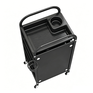 Multi Layer Hair Salon Trolley Cart with <b>Wheels</b> for Barber Shop Beauty Storage Rack Salon Furniture Minimalist Design Easy Movin - Product Image 4