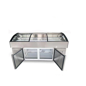 Refrigerador Comercial para Supermercado, Exhibidor Abierto para Pescado, Mariscos Congelados, Carne, Verduras - Product Image 5